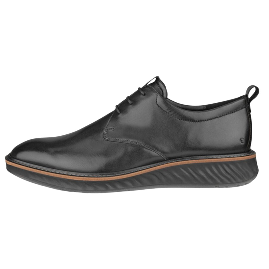 ECCO｜LACED-UP SHOES (ST.1 HYBRID PLAIN TOE (836404-0100 Men's ECCO® St.1 Hybrid Leather Derby Shoe | Black