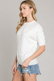 Soft Fine Gauge Elbow Dolman Top