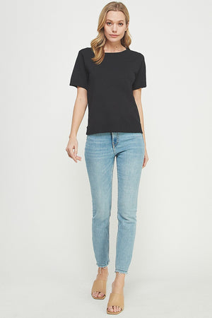 Short Sleeve Fine Gauge Pullover