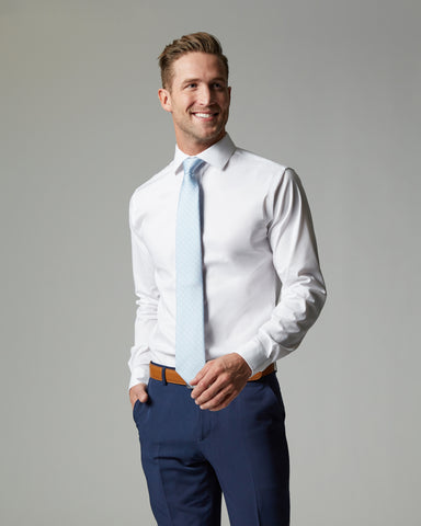 Tempo Stretch Slim Fit Non-Iron Dress Shirt by CTR Clothing(with pocket)