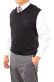 V-Neck Missionary Sweater Vest Black by CTR Clothing - The Kater Shop - 1