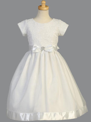 Embroidered Tulle w/Sequins & Organza Dress